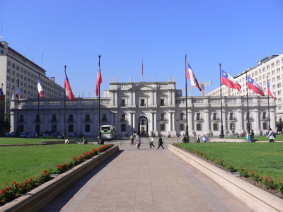 サンティアゴのモネダ宮殿