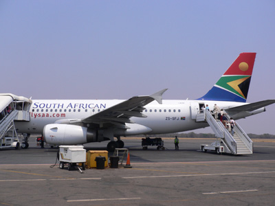 南アフリカ航空のA319