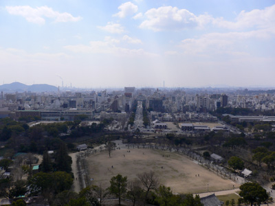 姫路城天守閣からの眺望