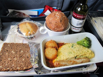 グリーンランド航空の機内食